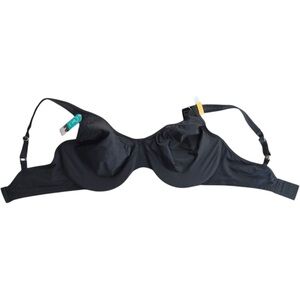 Bali Black Underwire Minimizer Bra Comfort Straps. 36DD. NEW.